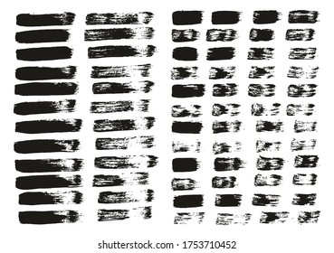 Pincel de pintura plana Líneas rectas delgadas conjunto de mezcla de fondo de vectores abstracto de alto detalle 