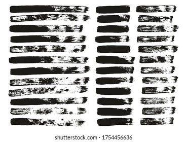 Pincel de pintura plana Líneas rectas delgadas conjunto de mezcla de fondo de vectores abstracto de alto detalle 