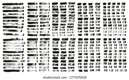 Pincel de pintura plana Líneas rectas delgadas Fondo de vectores abstracto de alto detalle Ultra Set 