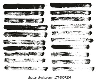 Pincel de pintura plana Líneas rectas delgadas conjunto de fondo de vectores abstracto de alto detalle 