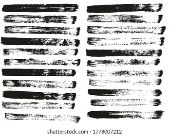 Pincel de pintura plana Líneas rectas delgadas conjunto de fondo de vectores abstracto de alto detalle 
