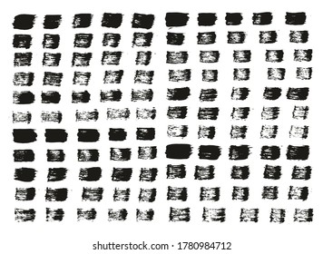 Pincel de pintura plana Líneas rectas delgadas conjunto de fondo de vectores abstracto de alto detalle 
