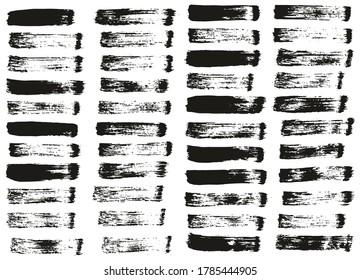 Pincel de pintura plana Líneas rectas delgadas conjunto de fondo de vectores abstracto de alto detalle 