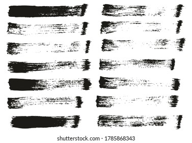 Pincel de pintura plana Líneas rectas delgadas conjunto de fondo de vectores abstracto de alto detalle 