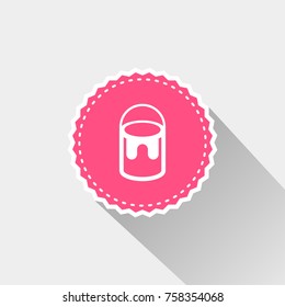 flat paint bucket icon