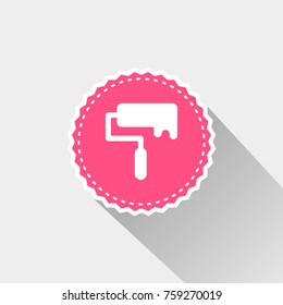 flat paint roller icon