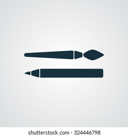 Flat Paintbrush icon