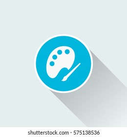 flat palette icon