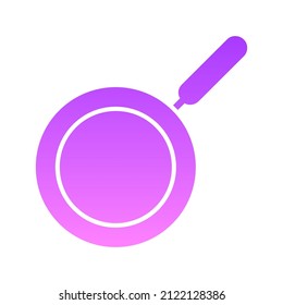 Flat Pan Glyph Gradient Design 