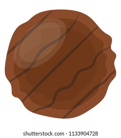 A flat pan sized sweet dessert with chocolate dipping representing chocolate pan cake 