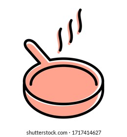 
flat pan style design. 