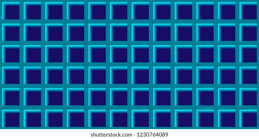 Flat panel grille with square holes. Seamless background for your site