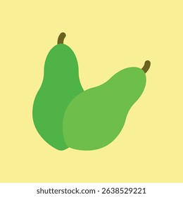 Flat papaya icon, perfect for tropical food, juice labels, healthy lifestyle, and organic visuals.