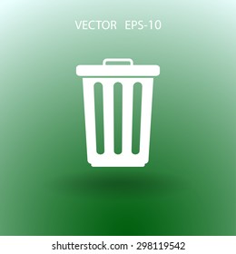 Pon un icono de la canasta de papel. vector.