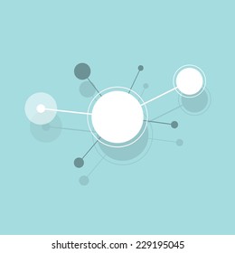 flat paper circle shape