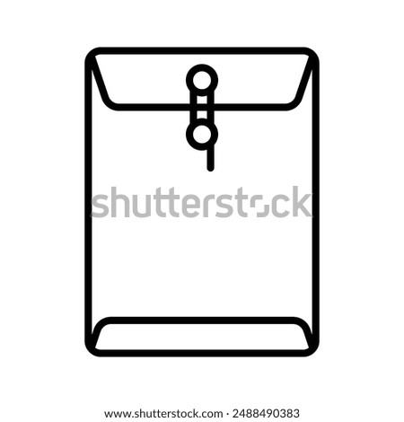 A flat paper container used to enclose letters or documents for mailing