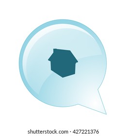 Flat paper cut style icon of house model vector illustration