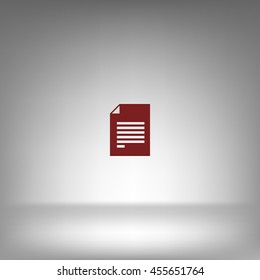 Flat paper cut style icon of text searching vector illustration