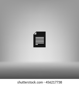 Flat paper cut style icon of text searching vector illustration