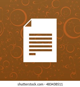 Flat paper cut style icon of text searching vector illustration