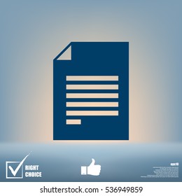 Flat paper cut style icon of text searching vector illustration