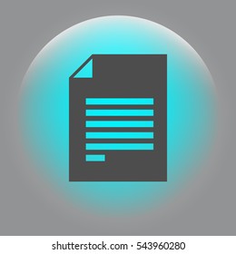 Flat paper cut style icon of text searching vector illustration