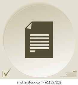 Flat paper cut style icon of text searching vector illustration