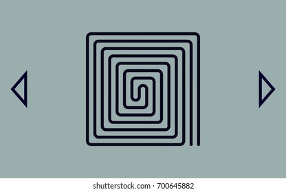 Flat paper cut style icon of floor heating. Vector illustration
