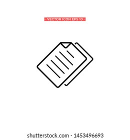flat paper icon vector illustration template