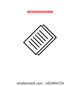 flat paper icon vector illustration template