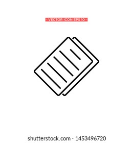 flat paper icon vector illustration template
