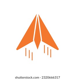 Icono de plano plano de papel plano Icono símbolo de vectores Ilustración