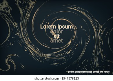 Flat particles of fluid dynamics for wallpaper design.  Holiday concept. Liquid wave modern background. Vector business illustration.