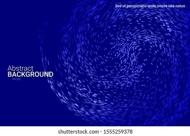 Flat particles of fluid dynamics for wallpaper design.  Abstract template.  Liquid wave modern background. Vector business illustration.