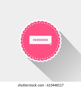 flat password icon