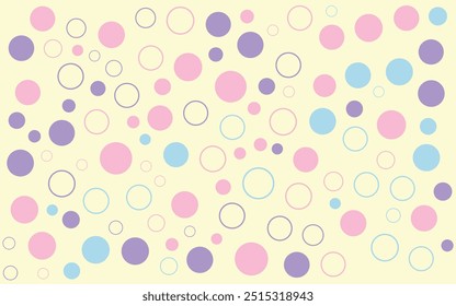 Flat Pastel Color Memphis Pattern Abstract Background