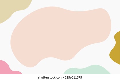 Flat pastel colored vector hand drawn background. Suitable for wallpaper, card, invitation, greetings, cover, and backdrop.