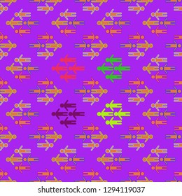 Flat pattern - colorful people background.