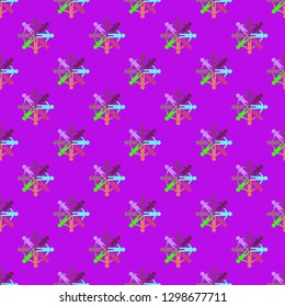 Flat pattern - colorful people background.