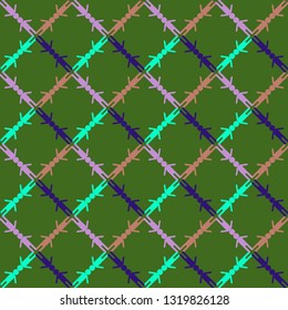 Flat pattern - colorful people background.