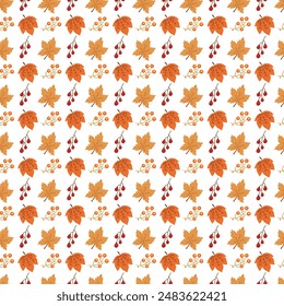 Flat pattern design for autumn season celebration
