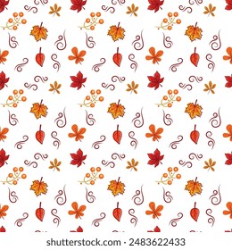 Flat pattern design for autumn season celebration