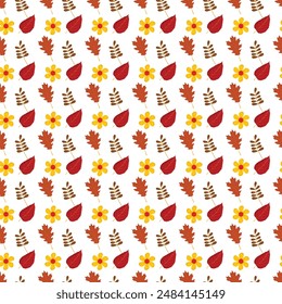 Flat pattern design for autumn season celebration