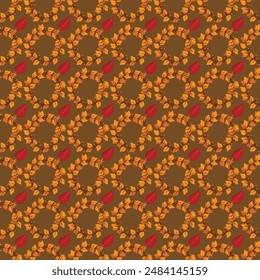 Flaches Muster-Design für die Herbstsaison-Feier