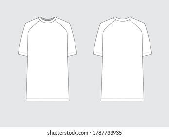 Flat pattern fashion design vector sketch.