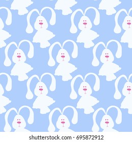 flat pattern  rabbit vector