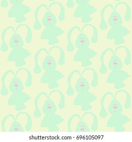 flat pattern  rabbit vector
