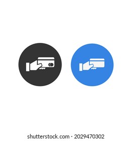 flat  payment card icon design vector element illustration for pay transportation road and travel