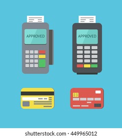 Flat Payment Terminals and Plastic Cards