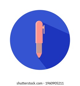 Flat Pen Icon Art Vector Design